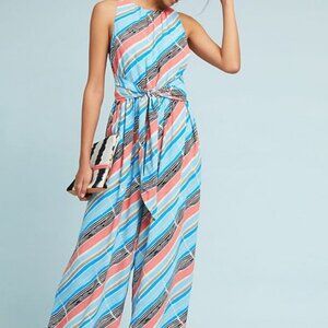 Anthropologie Plenty by Tracy Reese "Julliard" Striped Jumpsuit